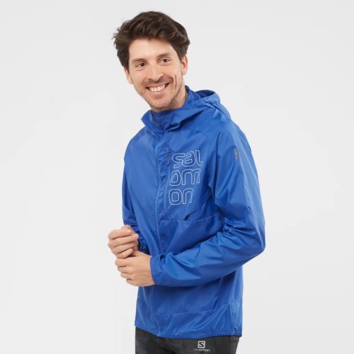 Cortavientos Salomon Bonatti Cross Hombre Azules | MX PHML984